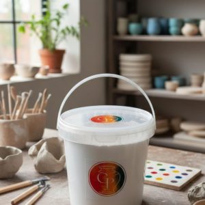 ⁦transparent glaze (1kg)طلاء زجاجي شفاف لامع مستورد بودرة